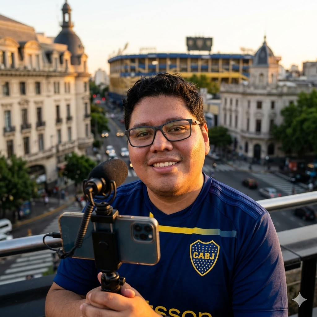 Retrato del creador de contenido y streamer